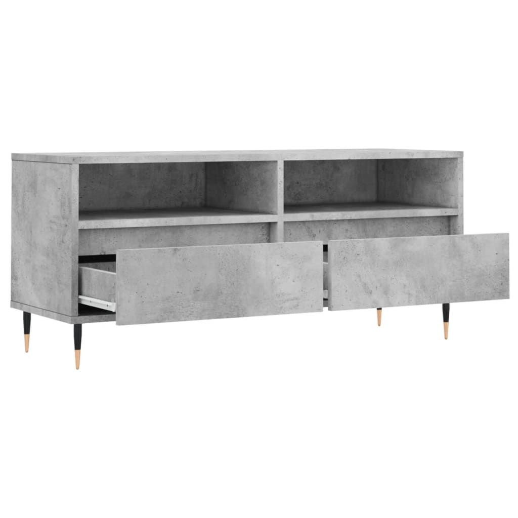 vidaXL Έπιπλο Τηλεόρασης Γκρι Σκυρ. 100 x 34,5 x 44,5 εκ. Επεξ. Ξύλο