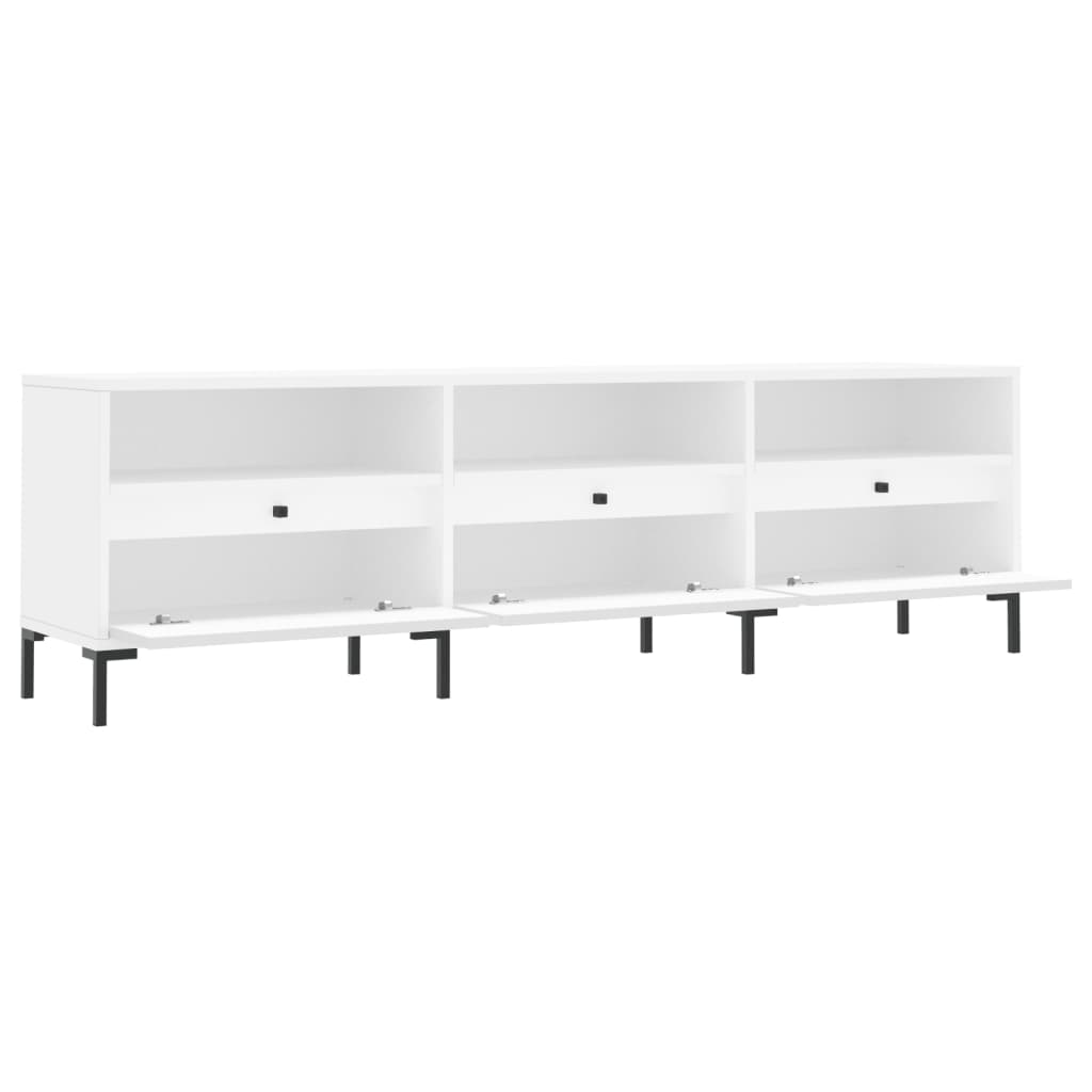 vidaXL Έπιπλο Τηλεόρασης Λευκό 150x30x44,5 εκ. Επεξεργασμένο Ξύλο