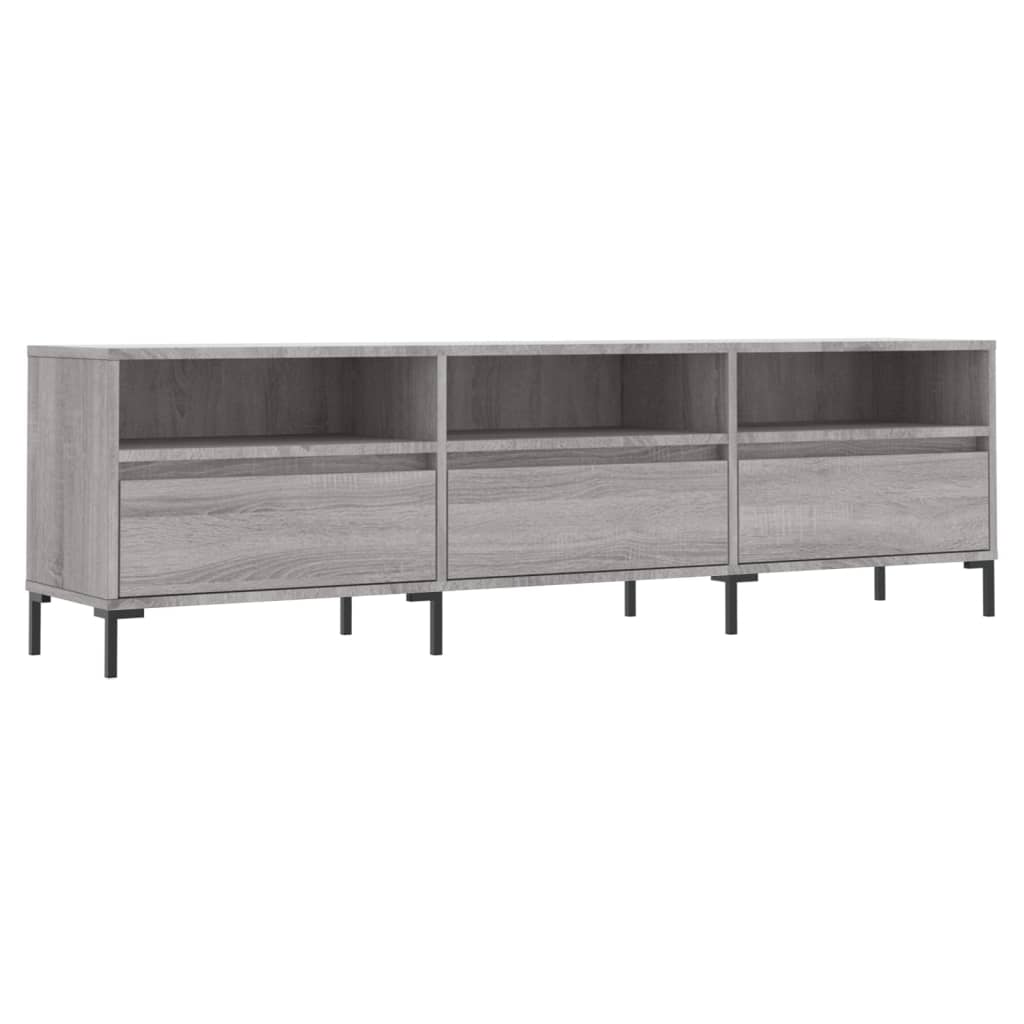 vidaXL Έπιπλο Τηλεόρασης Γκρι Sonoma 150x30x44,5 εκ. από Επεξεργ. Ξύλο