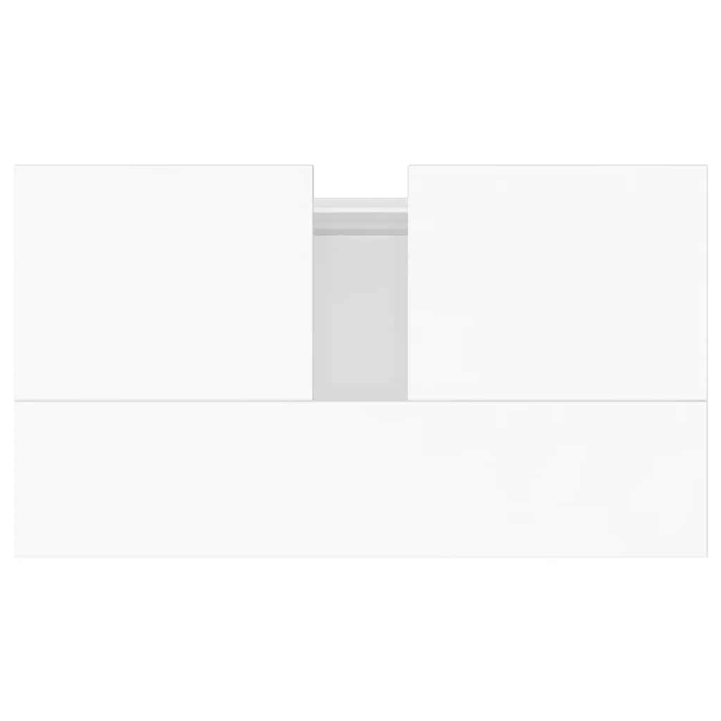 vidaXL Ντουλάπι Μπάνιου Μαύρο 58 x 33 x 60 εκ. από Επεξεργασμένο Ξύλο