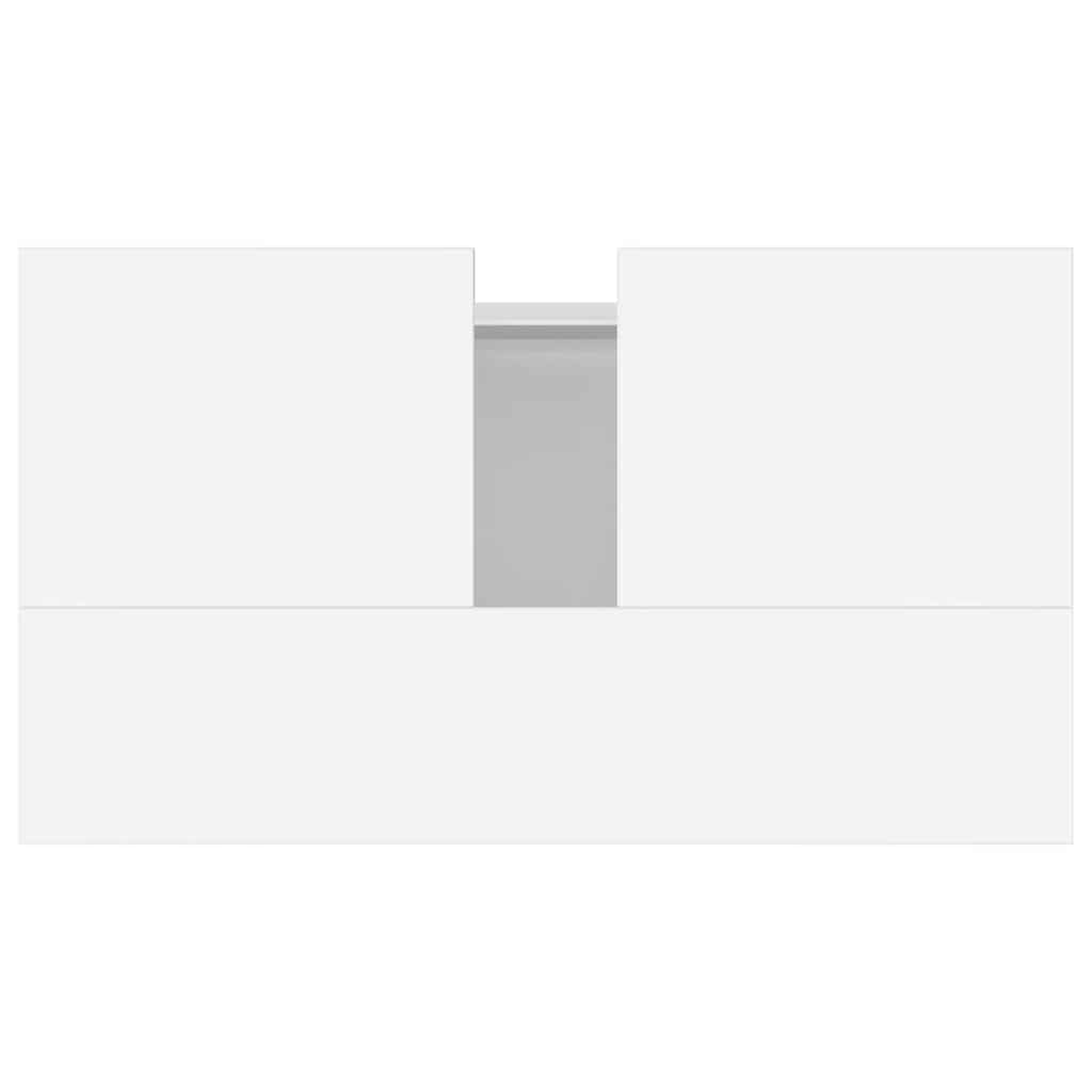 vidaXL Ντουλάπι Μπάνιου Λευκό 58 x 33 x 60 εκ. από Επεξεργασμένο Ξύλο