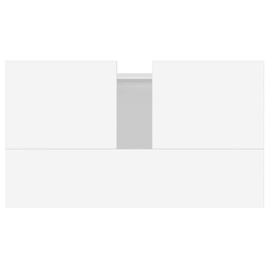 vidaXL Ντουλάπι Μπάνιου Λευκό 58 x 33 x 60 εκ. από Επεξεργασμένο Ξύλο