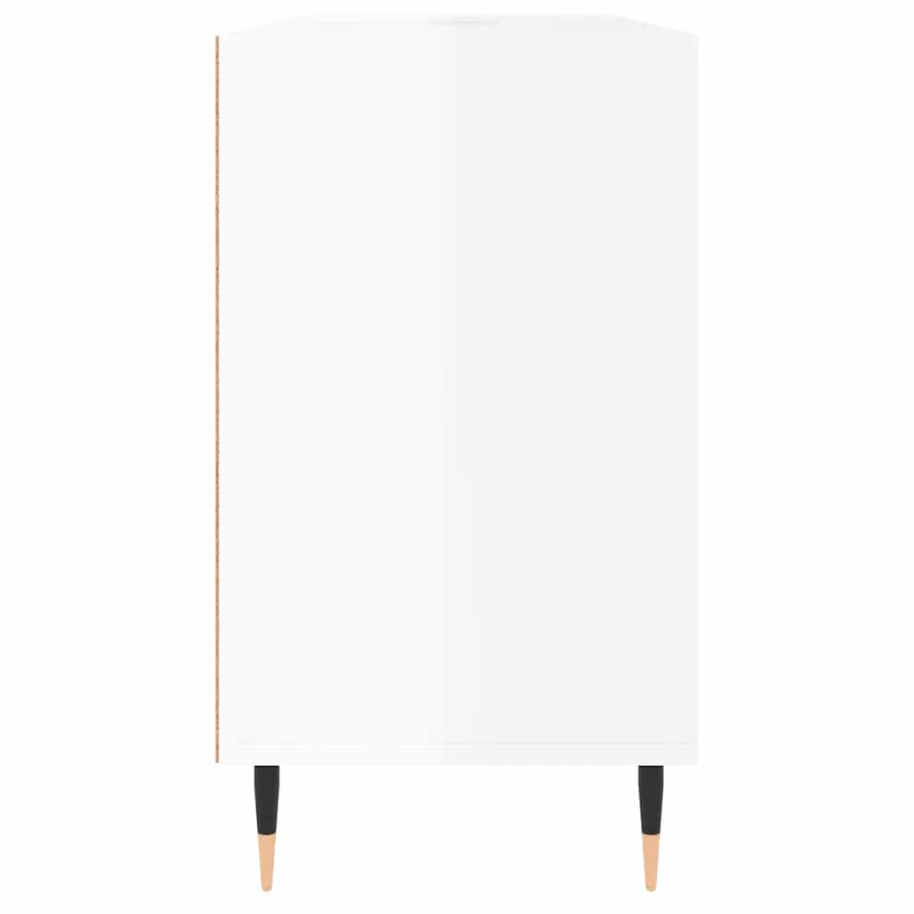 vidaXL Ντουλάπι Μπάνιου Γυαλ. Λευκό 80 x 33 x 60 εκ. από Επεξεργ. Ξύλο