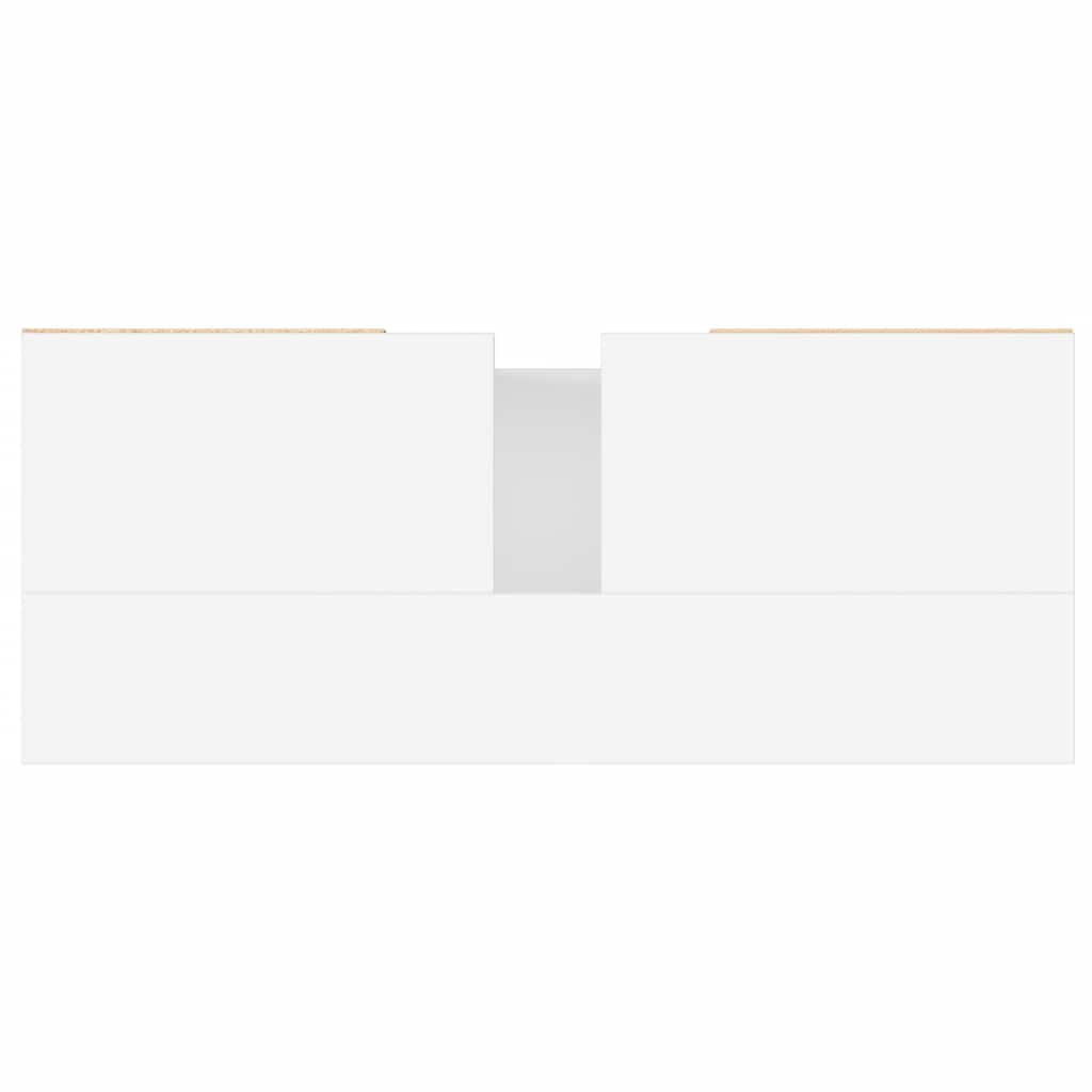 vidaXL Ντουλάπι Μπάνιου Λευκό 80 x 33 x 60 εκ. Επεξεργασμένο Ξύλο