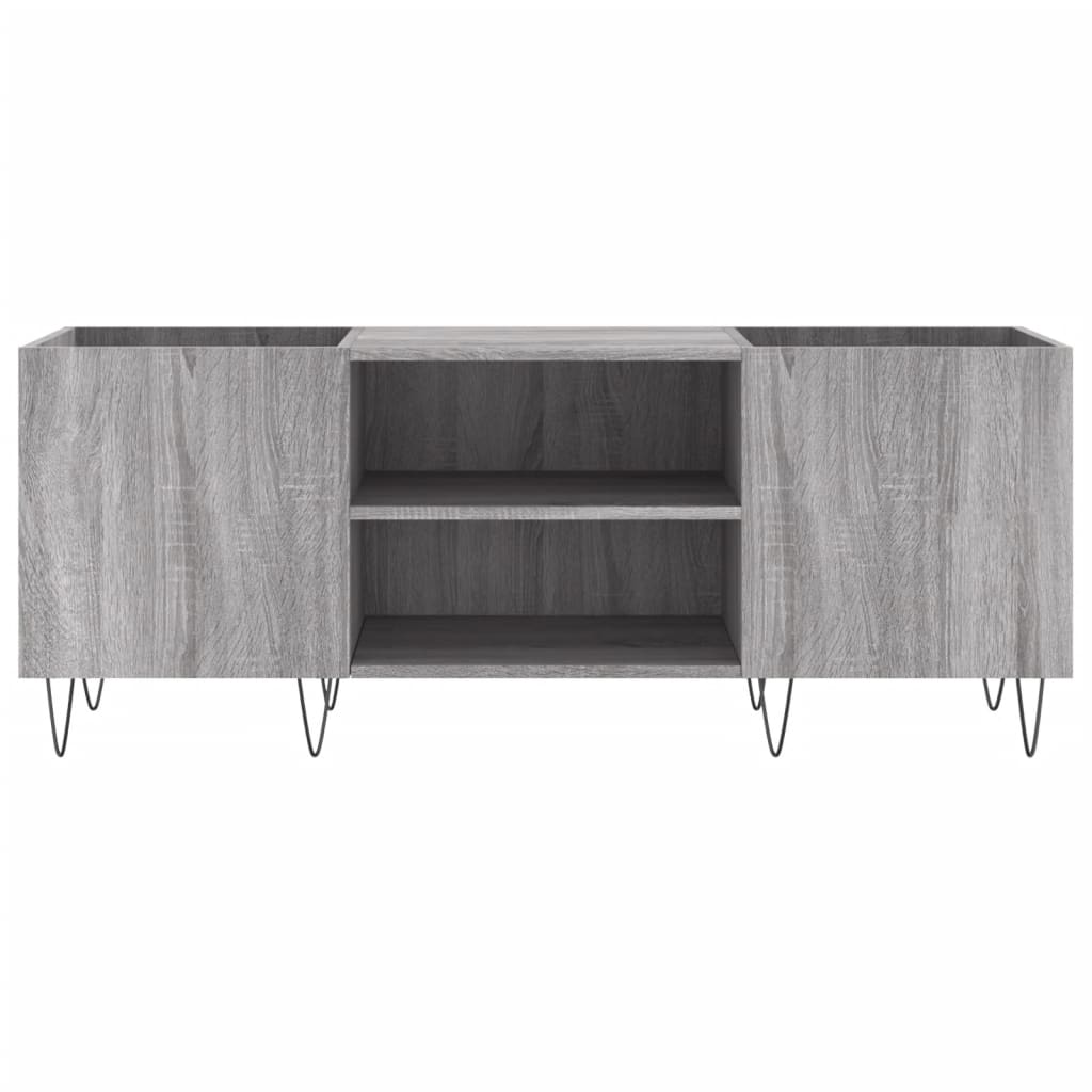 vidaXL Δισκοθήκη Γκρι Sonoma 121 x 38 x 48 εκ. από Επεξεργασμένο Ξύλο