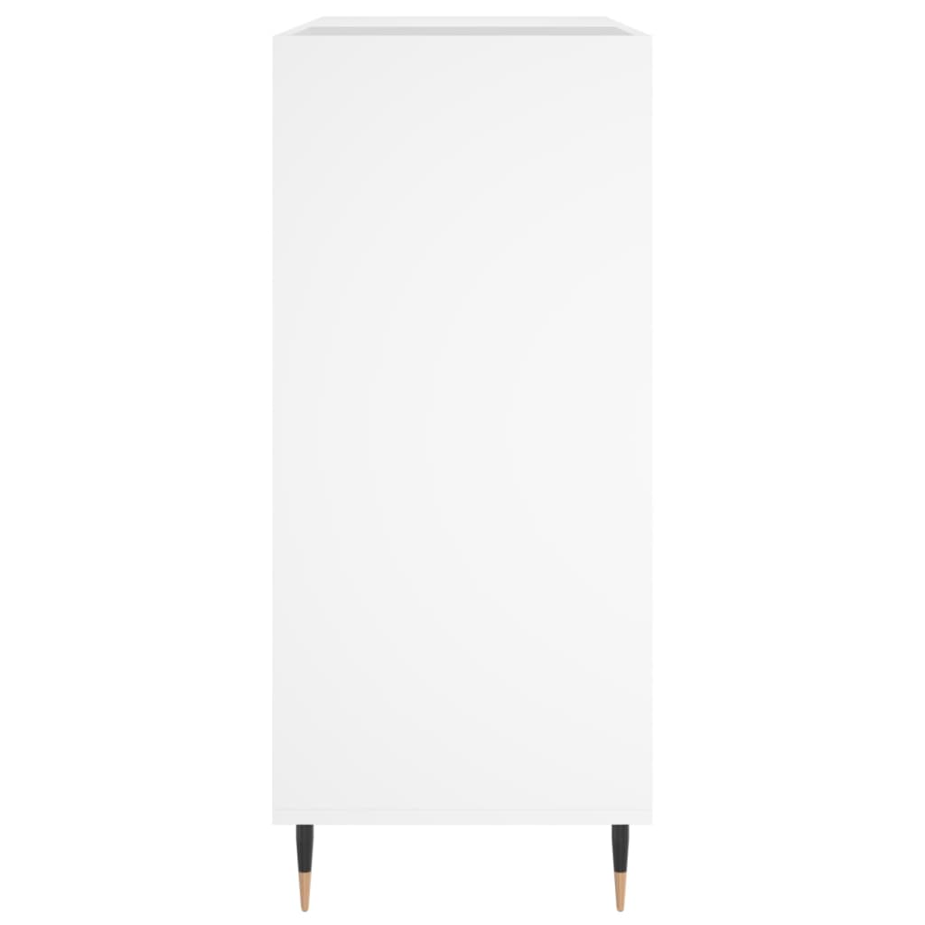 vidaXL Έπιπλο Δίσκων Λευκό 84,5 x 38 x 89 εκ. από Επεξεργασμένο Ξύλο