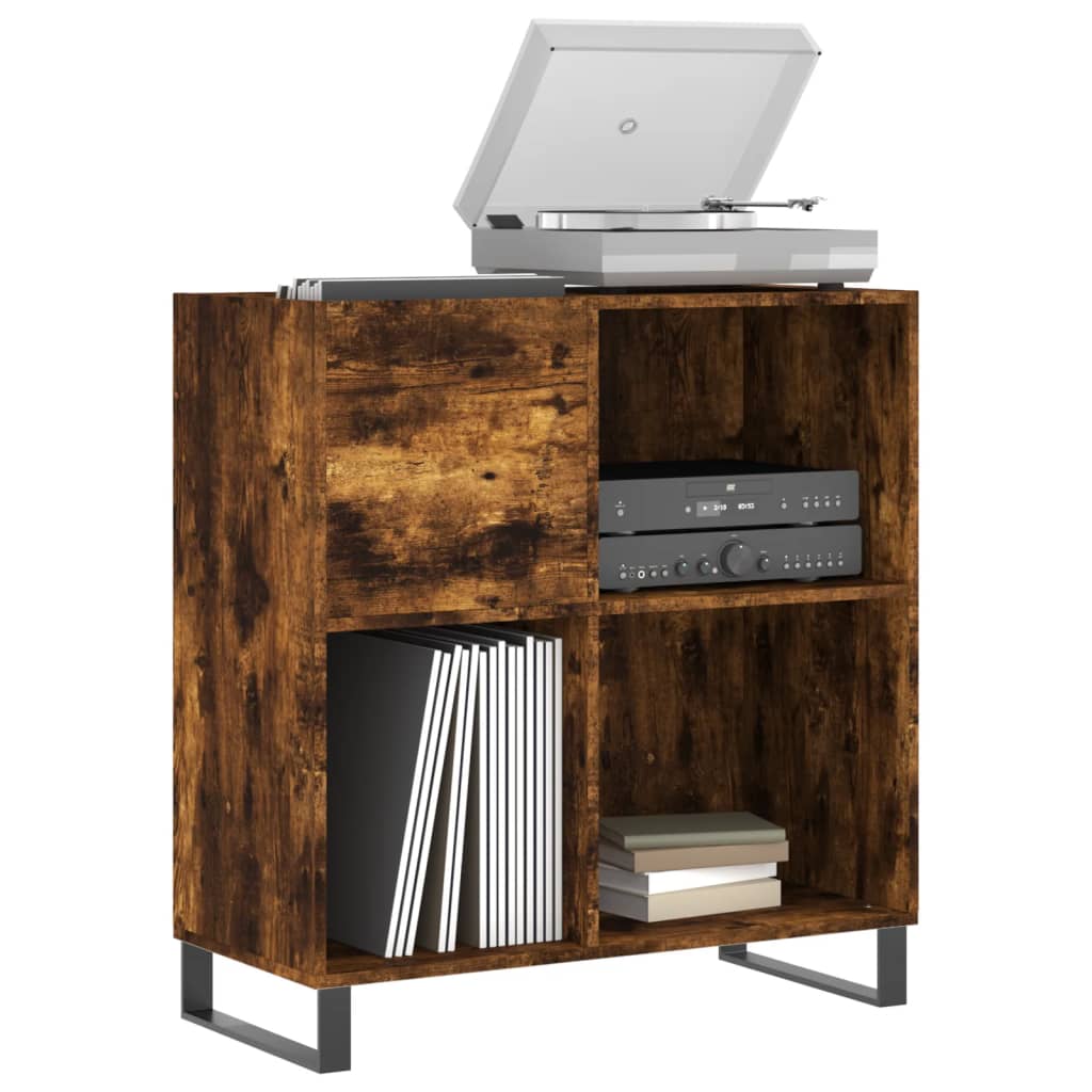 vidaXL Δισκοθήκη Καπνιστή Δρυς 84,5 x 38 x 89 εκ. από Επεξεργ. Ξύλο