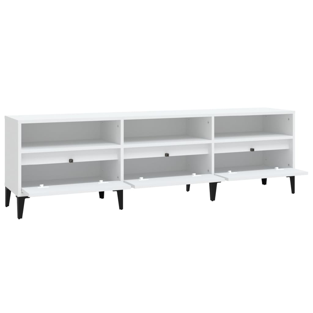 vidaXL Έπιπλο Τηλεόρασης Λευκό 150x30x44,5 εκ. Επεξεργασμένο Ξύλο
