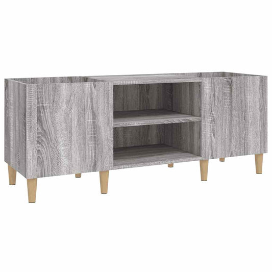vidaXL Δισκοθήκη Γκρι Sonoma 121 x 38 x 48 εκ. από Επεξεργασμένο Ξύλο