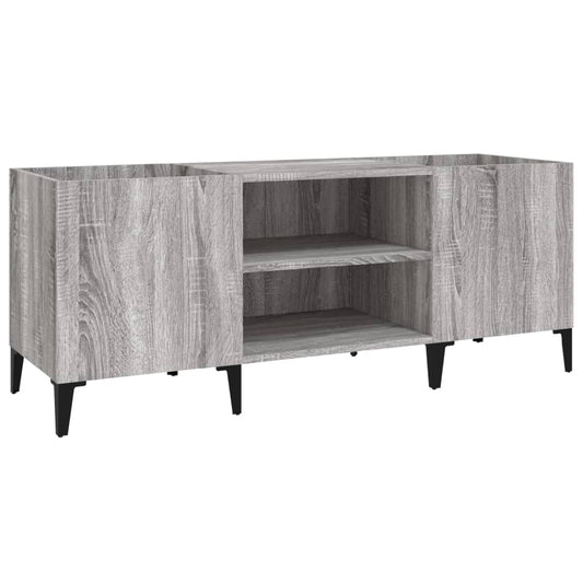 vidaXL Δισκοθήκη Γκρι Sonoma 121 x 38 x 48 εκ. από Επεξεργασμένο Ξύλο