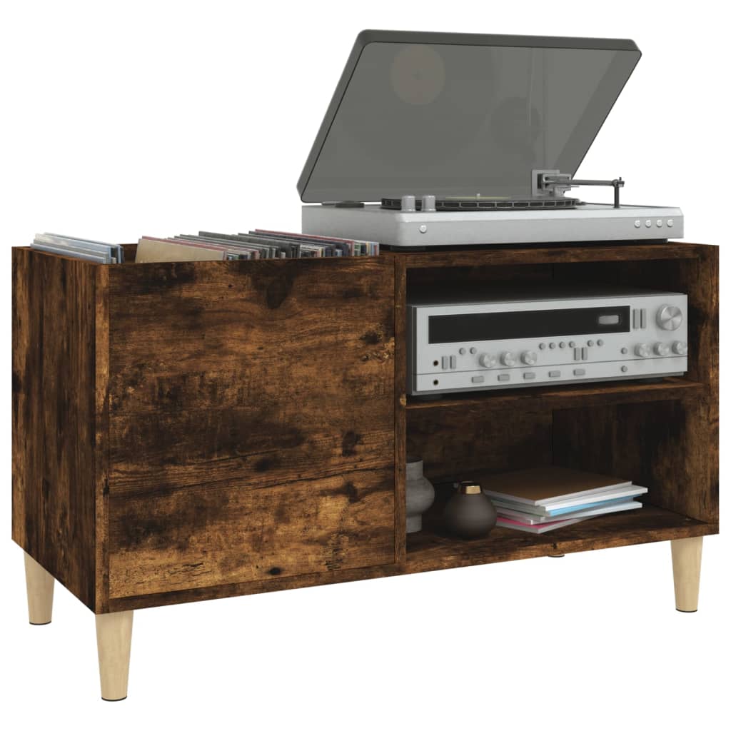 vidaXL Δισκοθήκη Καπνιστή Δρυς 84,5x38x48 εκ. από Επεξεργασμένο Ξύλο