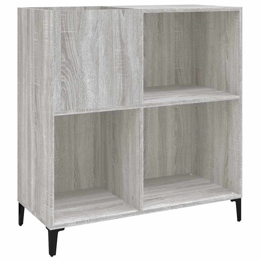 vidaXL Δισκοθήκη Γκρι Sonoma 84,5 x 38 x 89 εκ. από Επεξεργασμένο Ξύλο