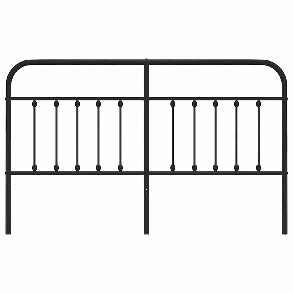 vidaXL Ανταλλακτικό κεφαλάρι Μαύρο 160 εκ. Μεταλλικό