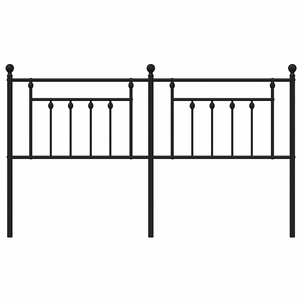 vidaXL Κεφαλάρι Μαύρο 180 εκ. Μεταλλικό