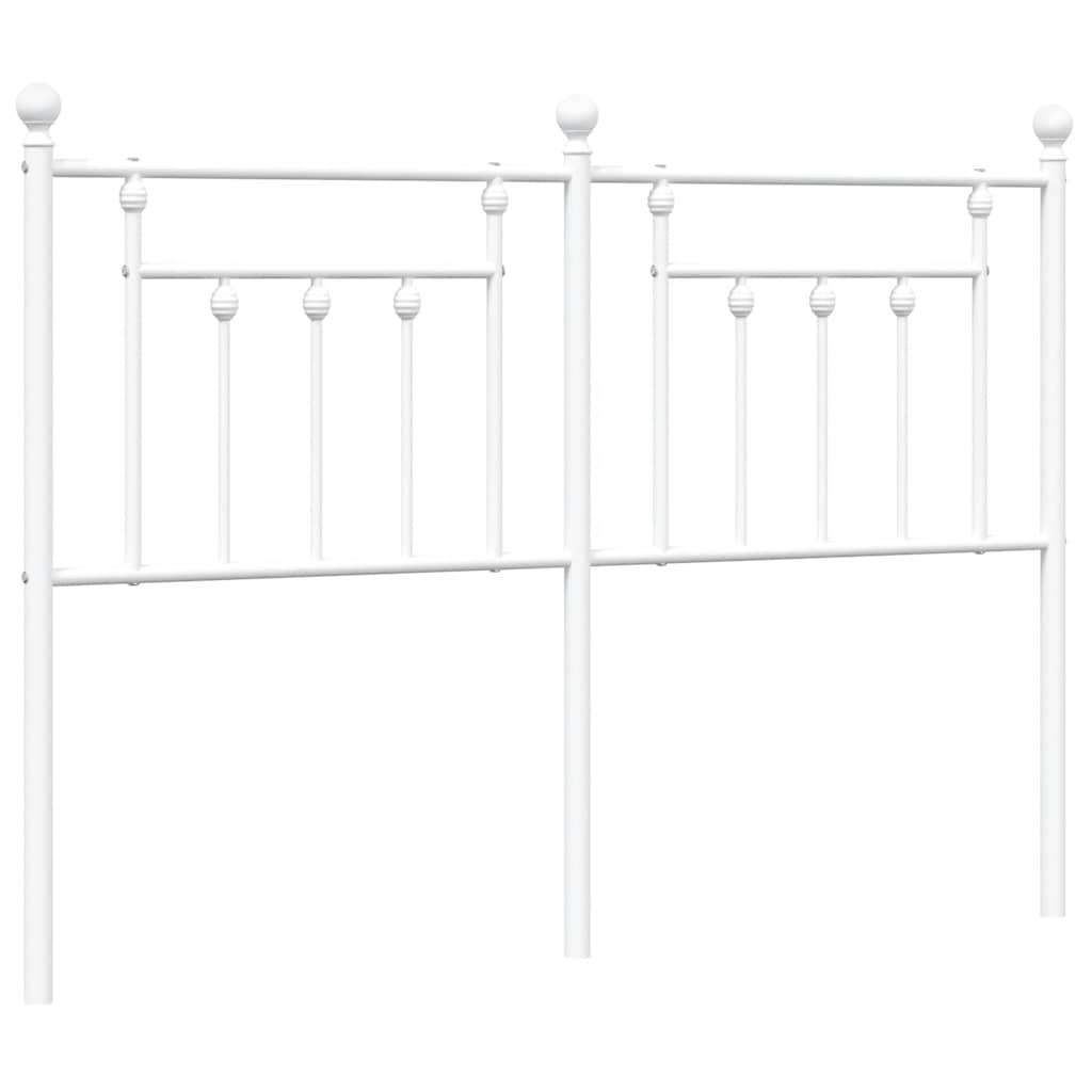 vidaXL Κεφαλάρι Λευκό 135 εκ. Μεταλλικό