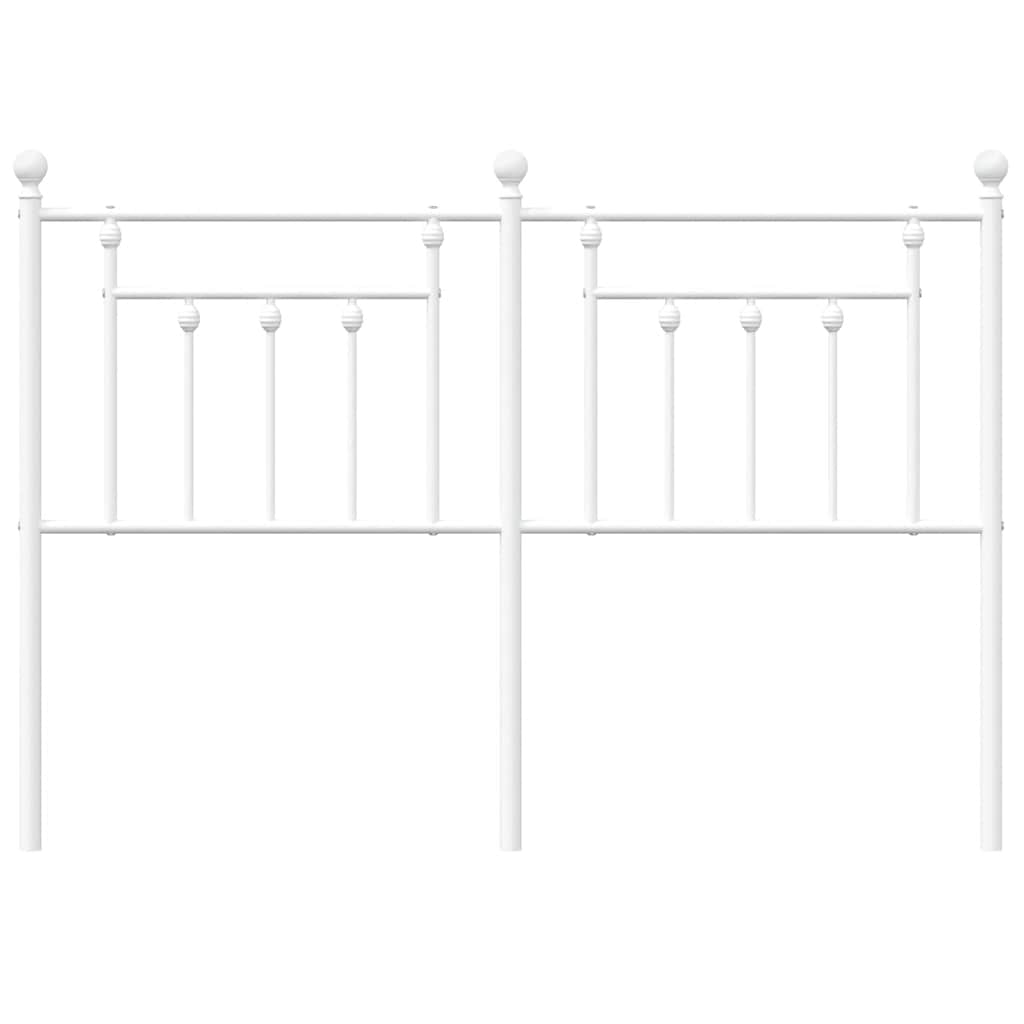 vidaXL Κεφαλάρι Λευκό 135 εκ. Μεταλλικό