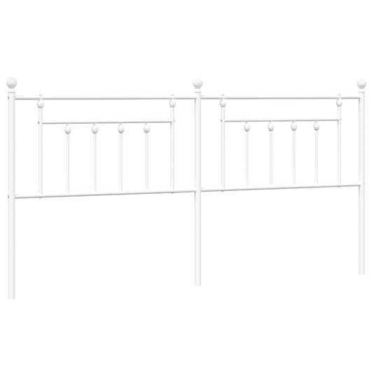 vidaXL Κεφαλάρι Λευκό 193 εκ. Μεταλλικό