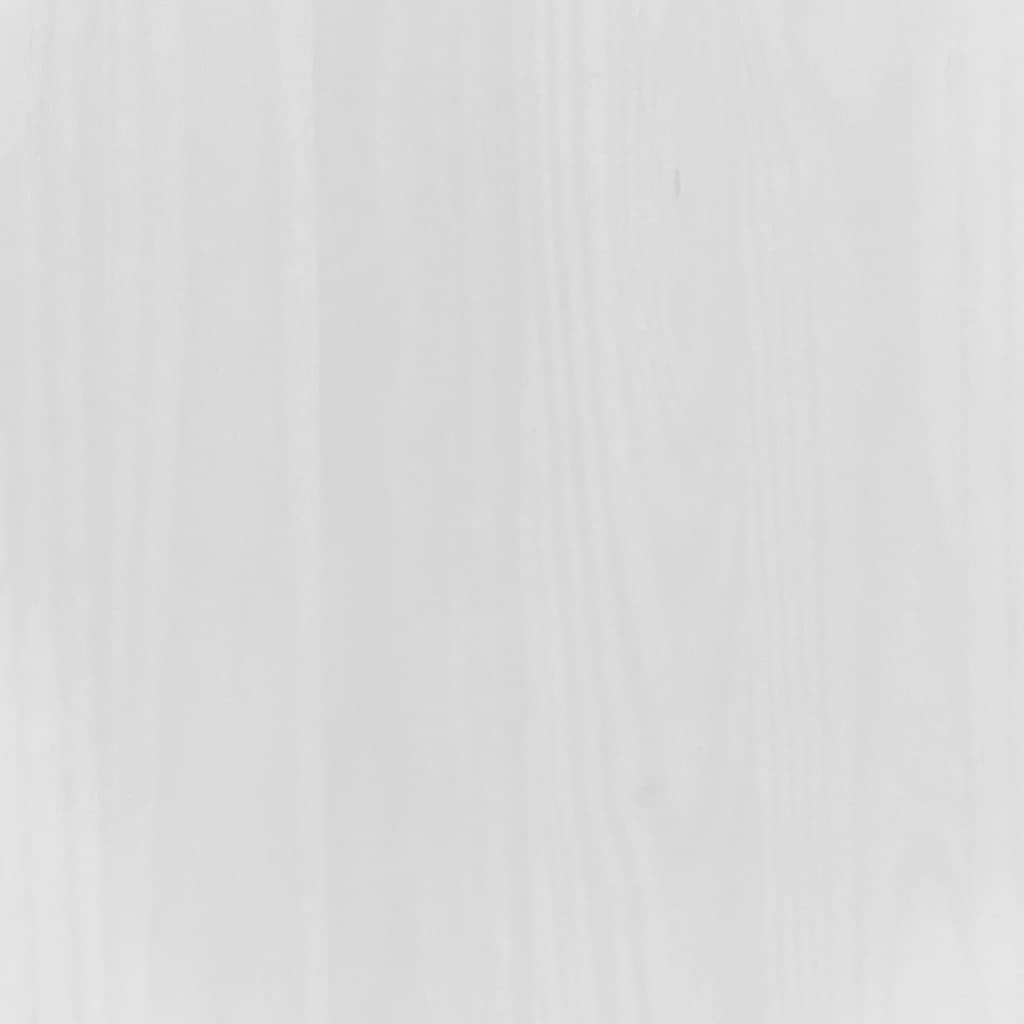 vidaXL Βιτρίνα Corona Λευκή 112 x 43 x 196 εκ. από Μασίφ Ξύλο Πεύκου