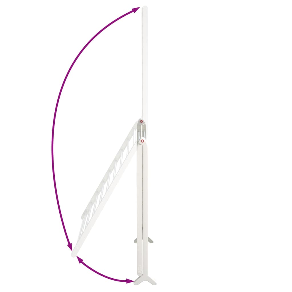 vidaXL Απλώστρα Μπανιέρας Επεκτάσιμη 53-90 εκ. από Αλουμίνιο