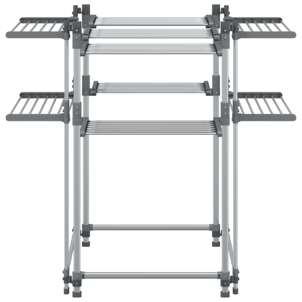 vidaXL Απλώστρα Ρούχων 107 x 107 x 120 εκ. από Αλουμίνιο