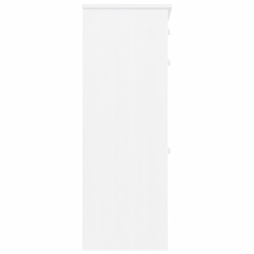 vidaXL Παπουτσοθήκη ALTA Λευκή 77 x 35 x 96 εκ. από Μασίφ Ξύλο Πεύκου
