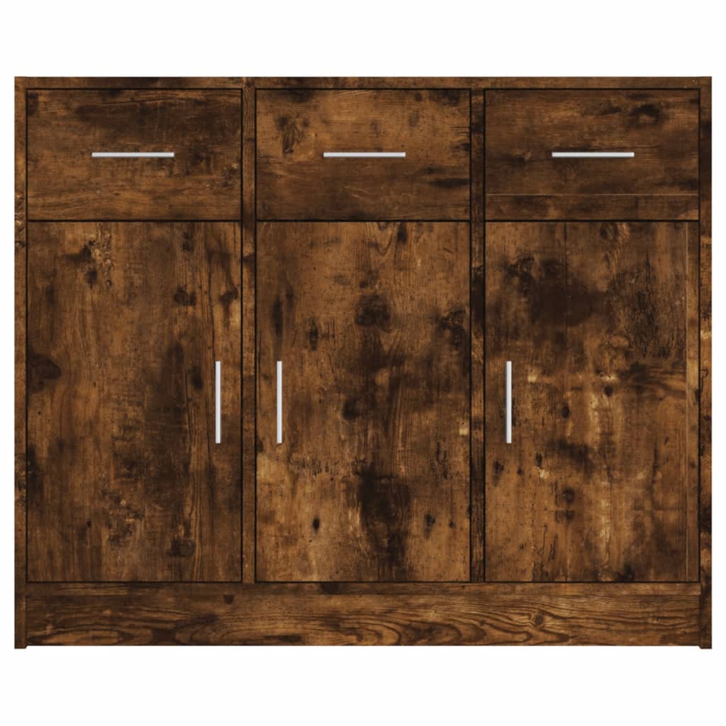 vidaXL Συρταριέρα Καπνιστή Δρυς 91 x 28 x 75 εκ. από Επεξεργ. Ξύλο