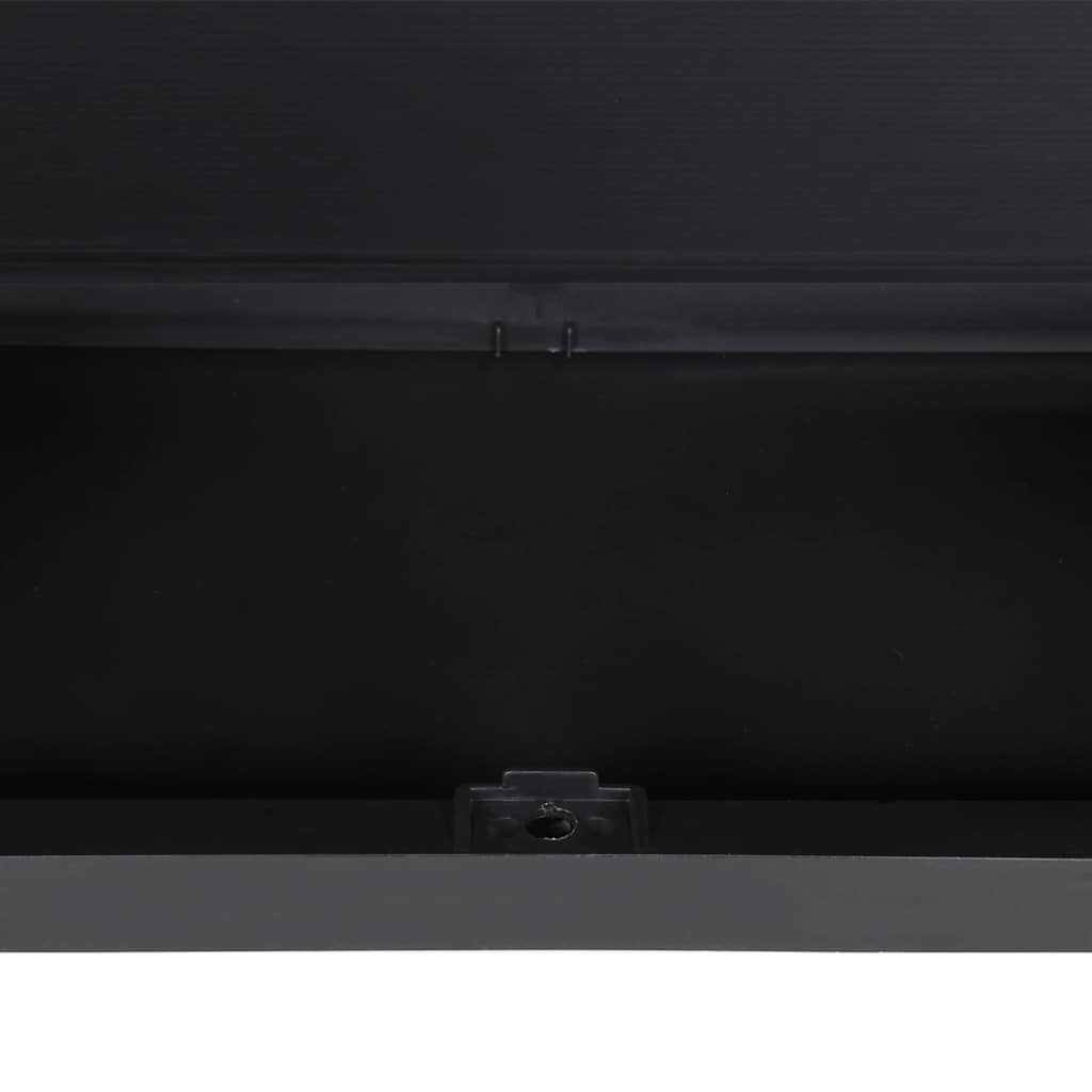 vidaXL Ντουλάπι Αποθ. Εξ. Χώρου Γκρι/Μαύρο 97x37x165εκ. Πολυπροπυλένιο