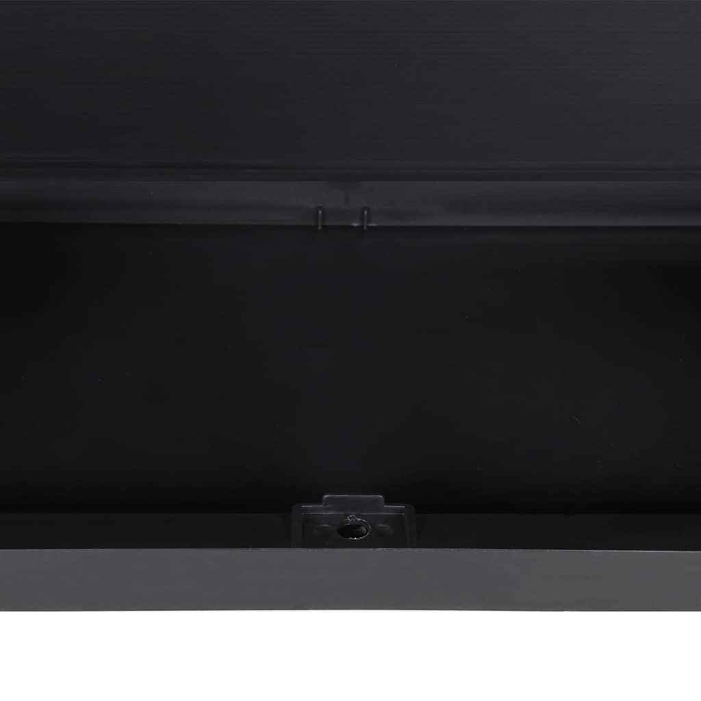 vidaXL Ντουλάπι Αποθ. Εξ. Χώρου Μαύρο 65x37x165εκ. Πολυπροπυλένιο