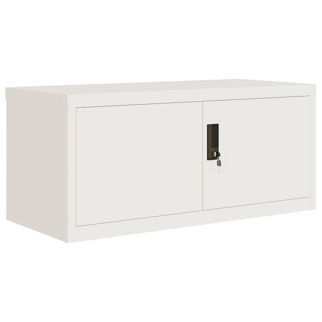vidaXL Αρχειοθήκη Λευκή 90 x 40 x 40 εκ. Ατσάλινη