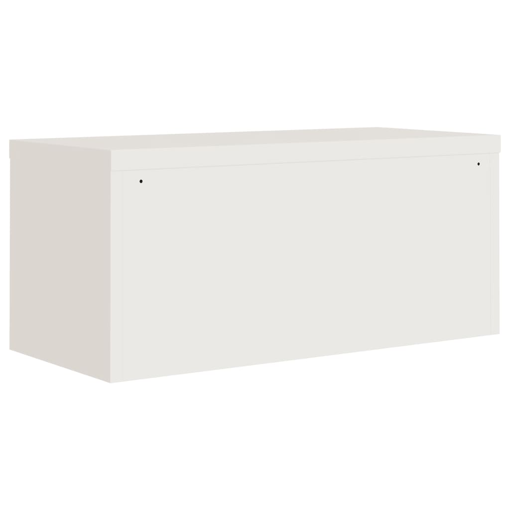 vidaXL Αρχειοθήκη Λευκή 90 x 40 x 40 εκ. Ατσάλινη
