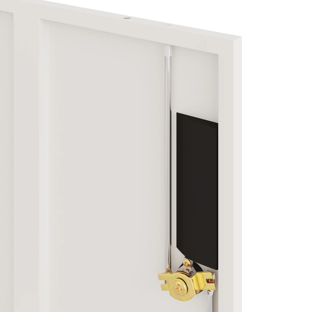 vidaXL Αρχειοθήκη Λευκή 90 x 40 x 40 εκ. Ατσάλινη