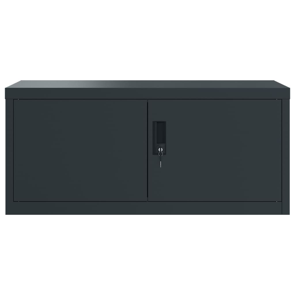 vidaXL Αρχειοθήκη Ανθρακί 90 x 40 x 40 εκ. Ατσάλινη