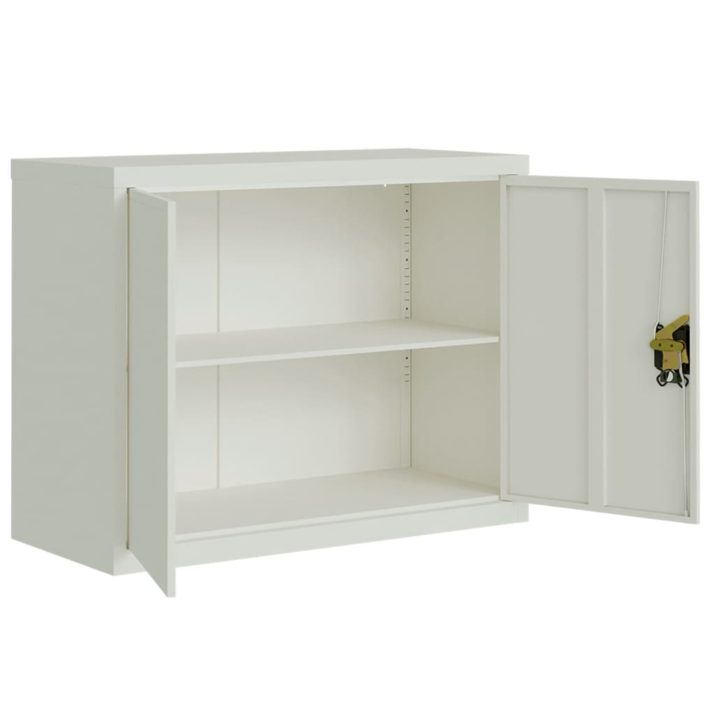 vidaXL Αρχειοθήκη Αν. Γκρι 90 x 40 x 70 εκ. από Ατσάλι