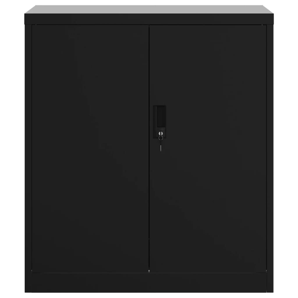 vidaXL Αρχειοθήκη Μαύρη 79 x 40 x 90 εκ. από Ατσάλι