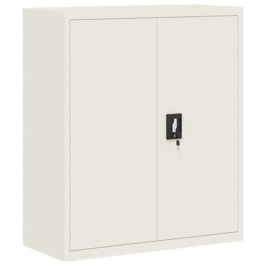 vidaXL Αρχειοθήκη Λευκή 90 x 40 x 105 εκ. από Ατσάλι