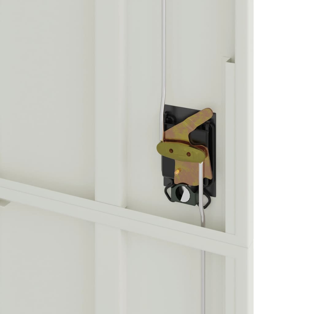 vidaXL Αρχειοθήκη Αν. Γκρι 90x40x200 εκ. Ατσάλινη