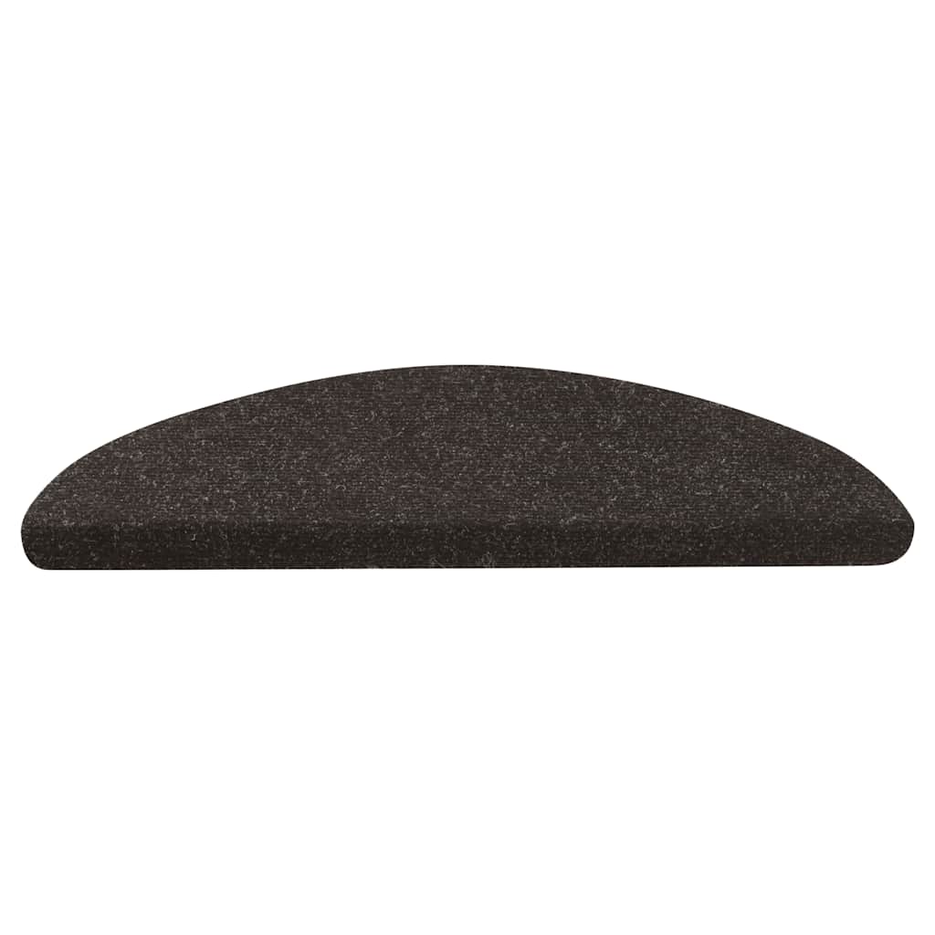 vidaXL Πατάκια Σκάλας Αυτοκόλλητα 10 τεμ. Μαύρα 56 x 17 x 3 εκ.