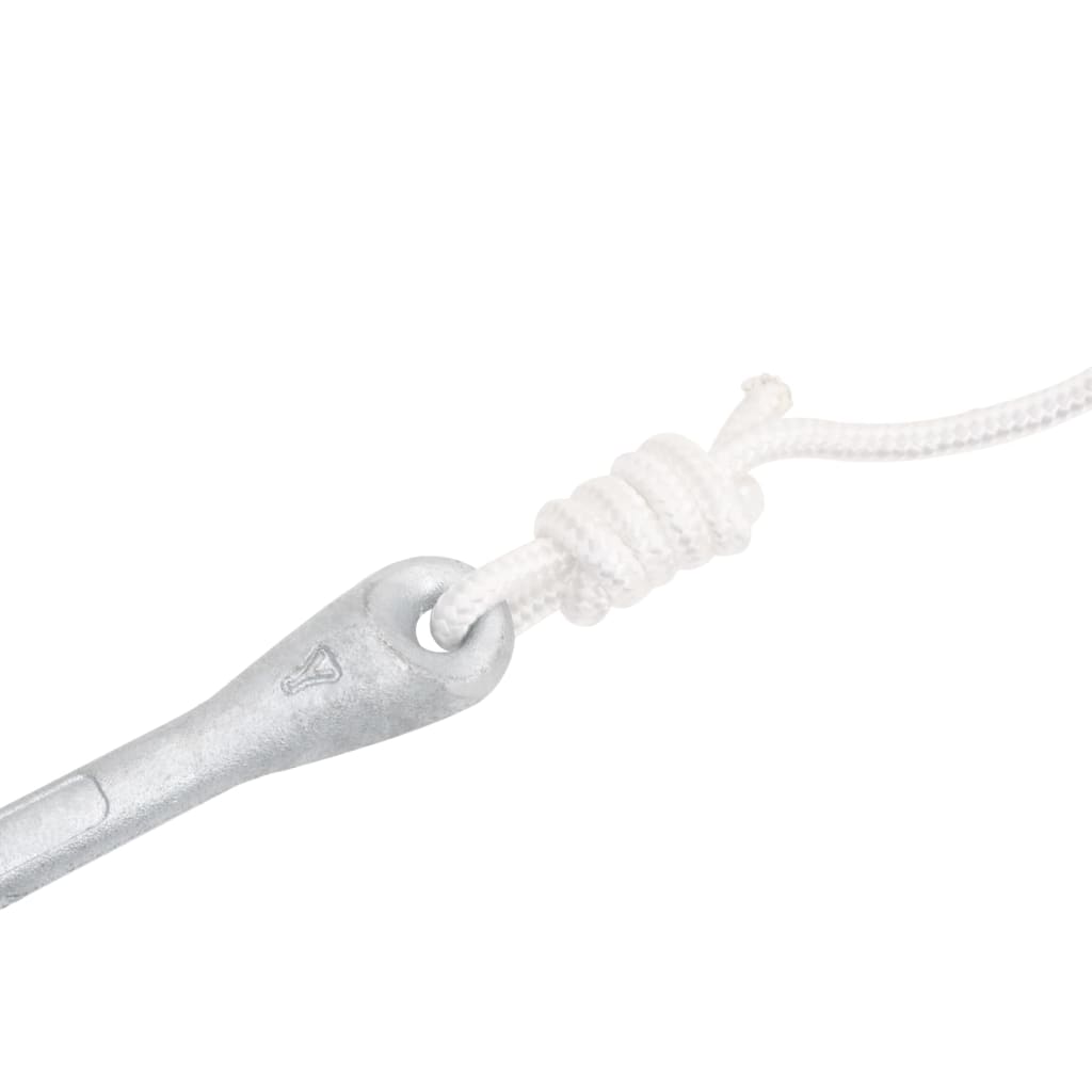 vidaXL Άγκυρα Πτυσσόμενη με Σχοινί 8 κιλά Γαλβανισμένο χυτοσίδηρο