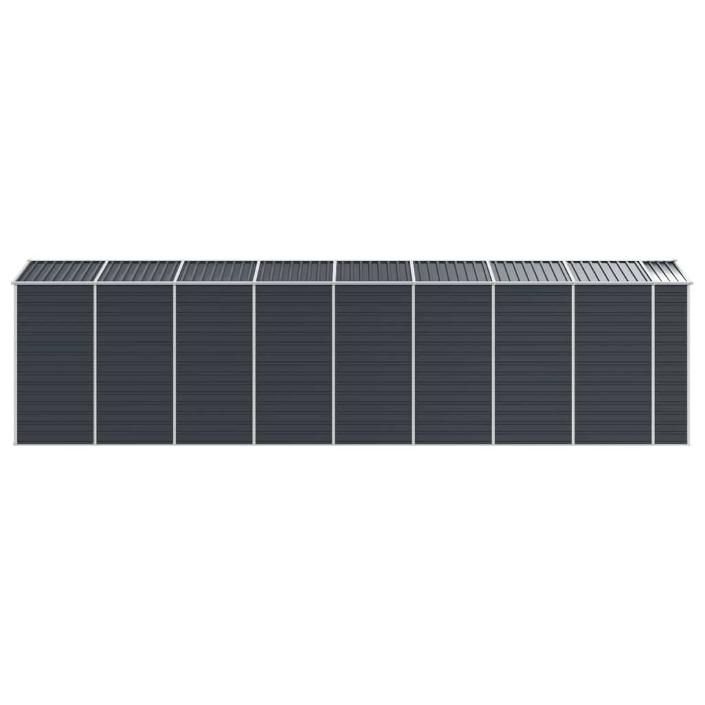 vidaXL Αποθήκη Κήπου Ανθρακί 191x725x198 εκ. από Γαλβανισμένο Ατσάλι
