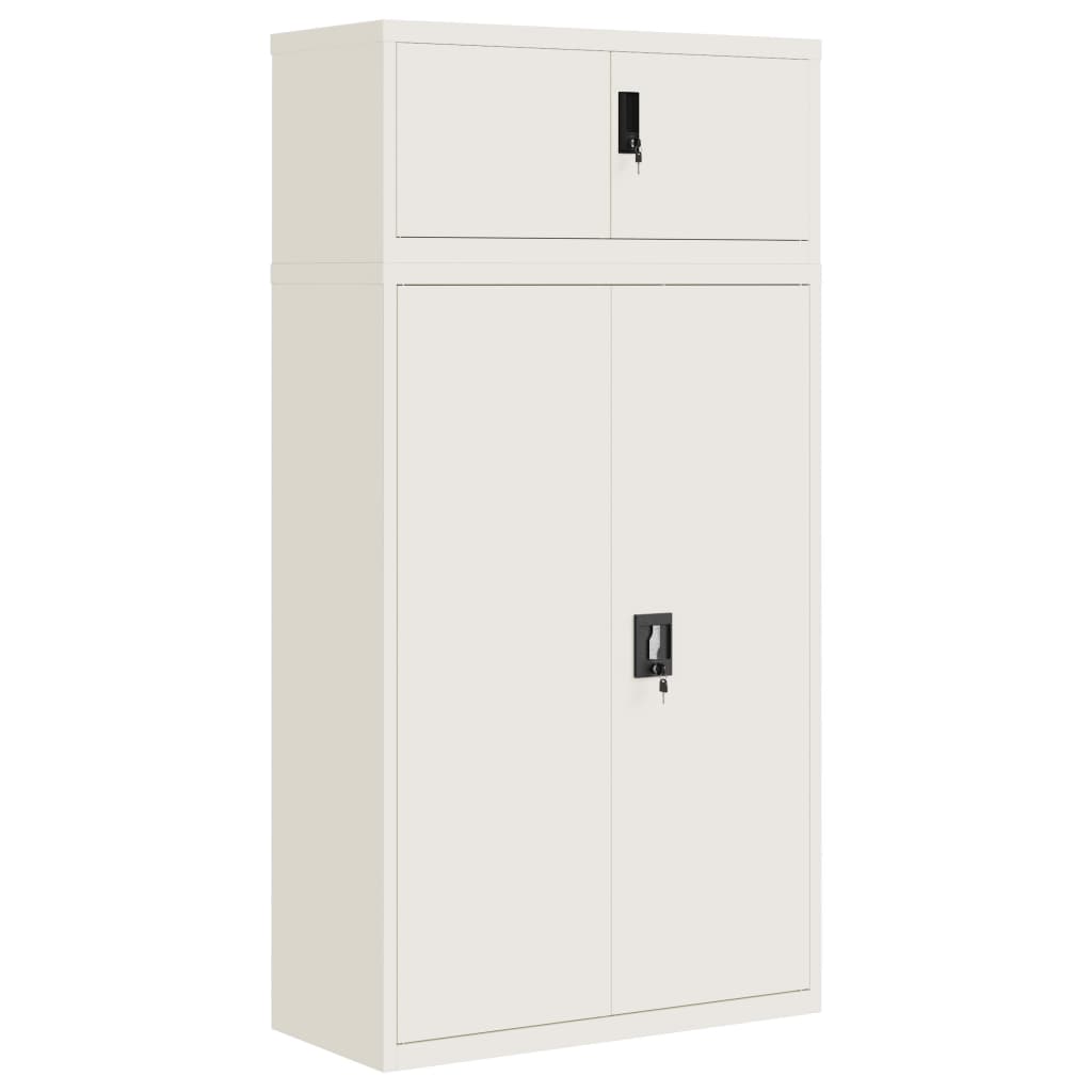 vidaXL Αρχειοθήκη Λευκή 90 x 40 x 180 εκ. Ατσάλινη