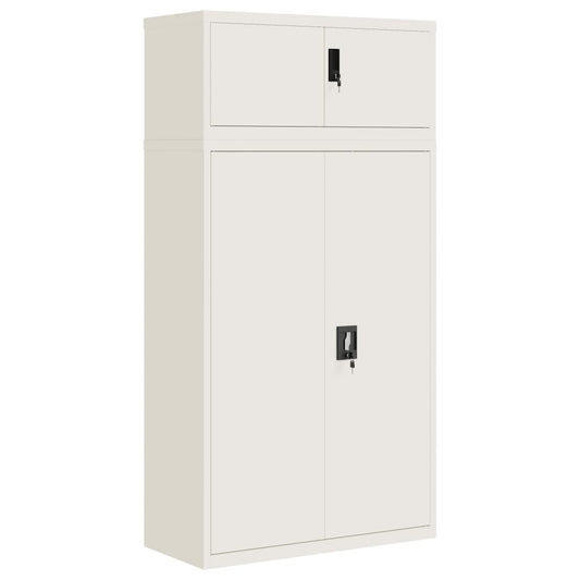 vidaXL Αρχειοθήκη Λευκή 90 x 40 x 180 εκ. Ατσάλινη
