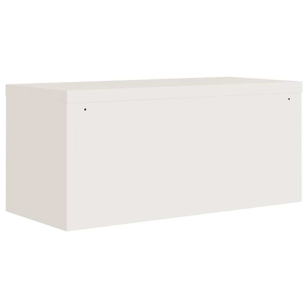 vidaXL Αρχειοθήκη Λευκή 90 x 40 x 180 εκ. Ατσάλινη