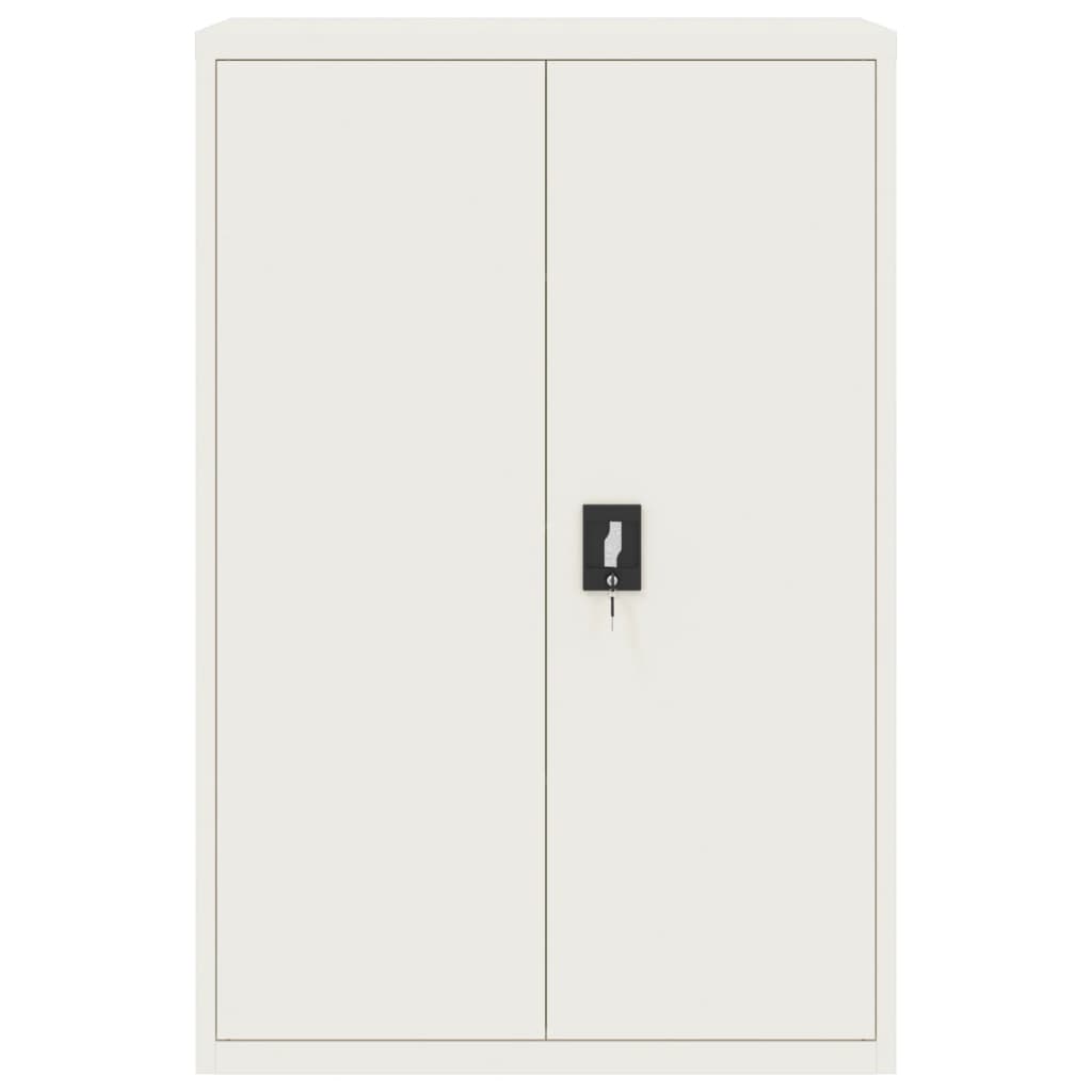 vidaXL Αρχειοθήκη Λευκή 90 x 40 x 180 εκ. Ατσάλινη