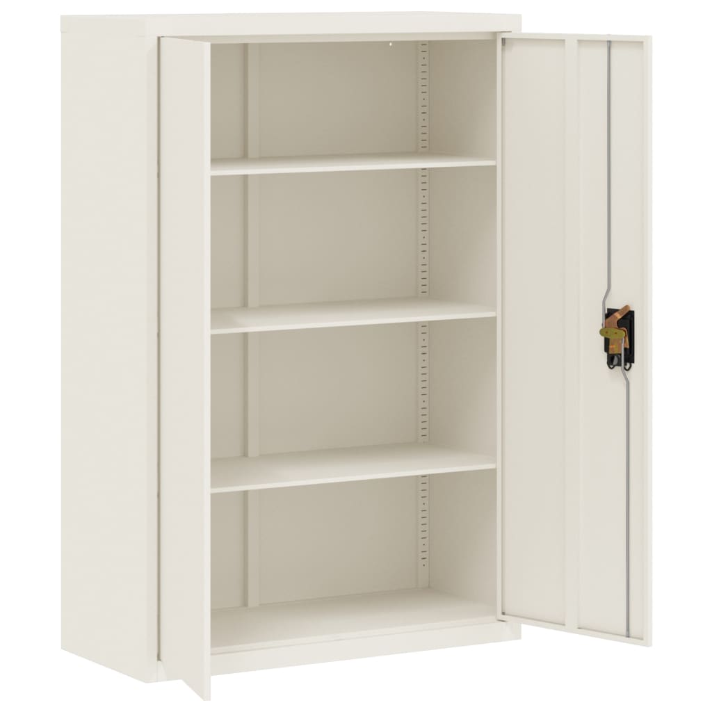 vidaXL Αρχειοθήκη Λευκή 90 x 40 x 180 εκ. Ατσάλινη