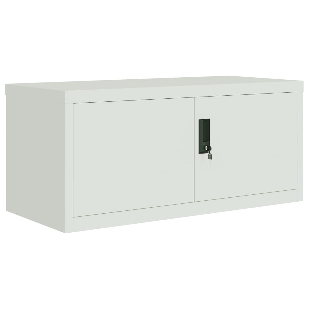 vidaXL Αρχειοθήκη Αν. Γκρι 90 x 40 x 220 εκ. Ατσάλινη