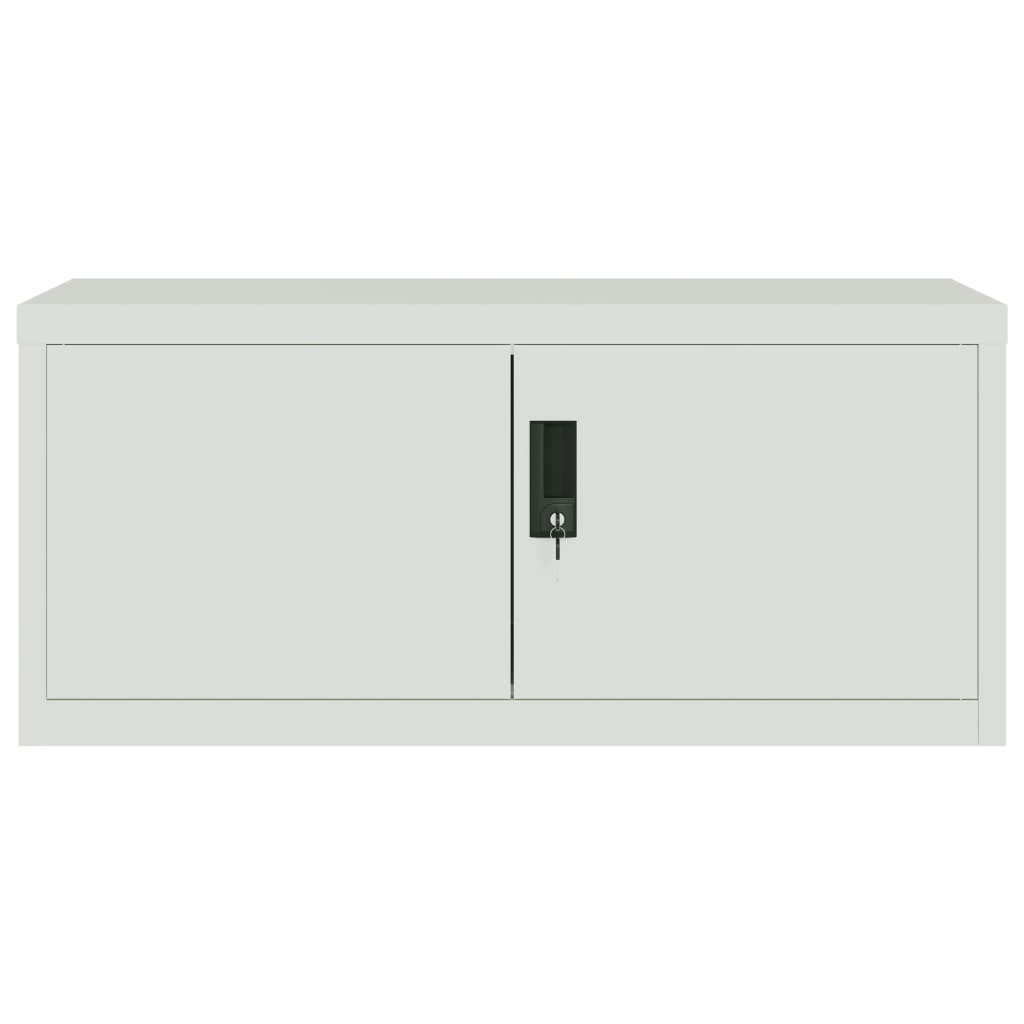 vidaXL Αρχειοθήκη Αν. Γκρι 90 x 40 x 220 εκ. Ατσάλινη