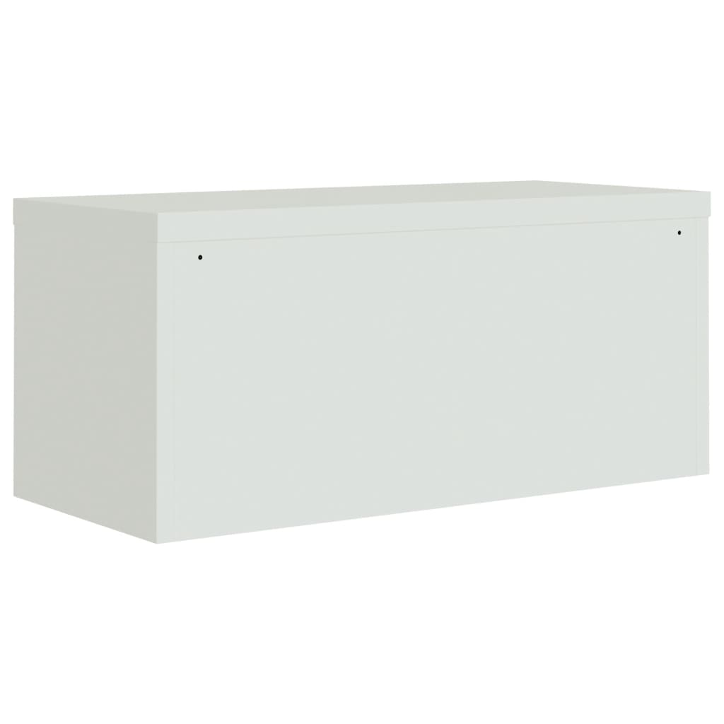 vidaXL Αρχειοθήκη Αν. Γκρι 90 x 40 x 220 εκ. Ατσάλινη