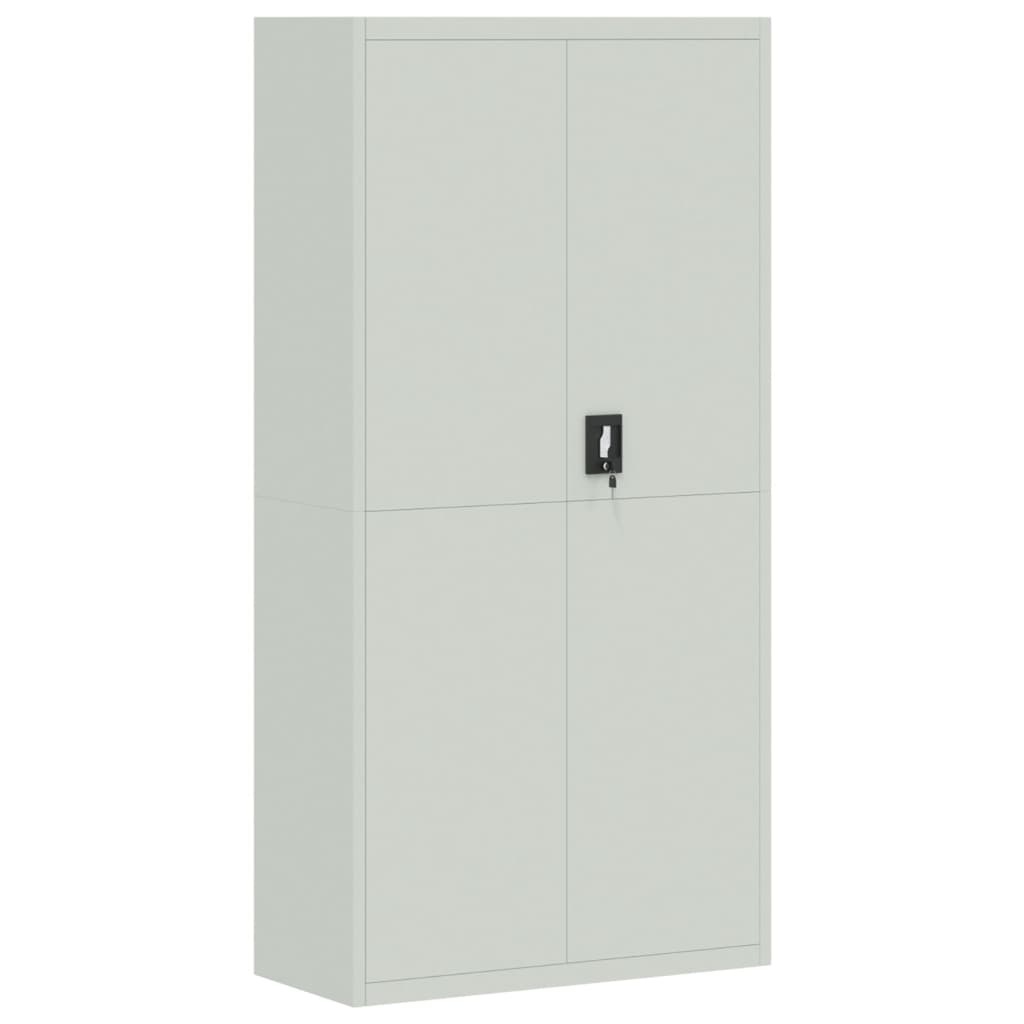 vidaXL Αρχειοθήκη Αν. Γκρι 90 x 40 x 220 εκ. Ατσάλινη