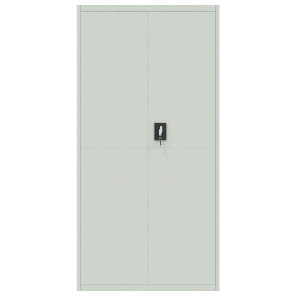 vidaXL Αρχειοθήκη Αν. Γκρι 90 x 40 x 220 εκ. Ατσάλινη