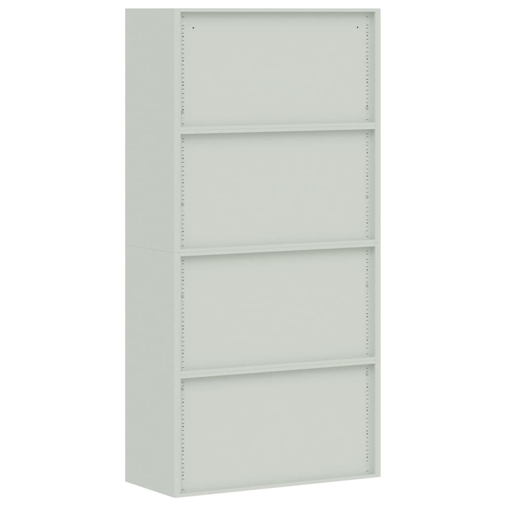 vidaXL Αρχειοθήκη Αν. Γκρι 90 x 40 x 220 εκ. Ατσάλινη